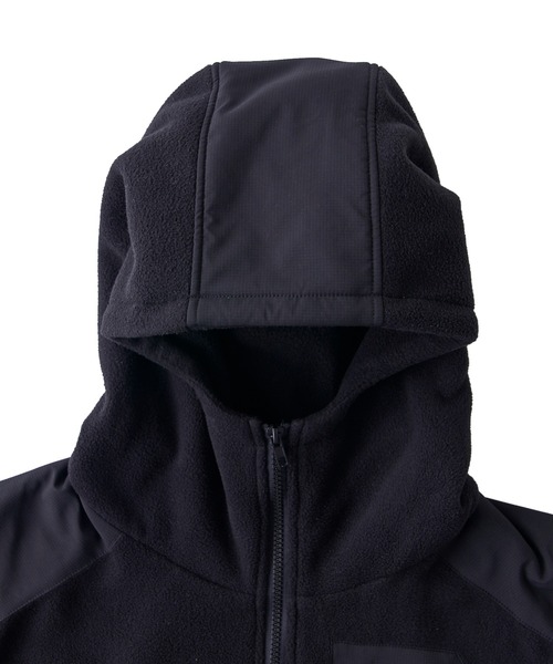 WHO'S WHO gallery（フーズフーギャラリー）の「【KOOKY'N/クーキー】BRONXフリース切替パーカー（マウンテンパーカー・メンズ・ブラック/チャコールグレー/ホワイト・FREE）」の18枚目の写真