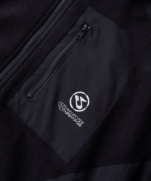 WHO'S WHO gallery（フーズフーギャラリー）の「【KOOKY'N/クーキー】BRONXフリース切替パーカー（マウンテンパーカー・メンズ・ブラック/チャコールグレー/ホワイト・FREE）」の21枚目の写真