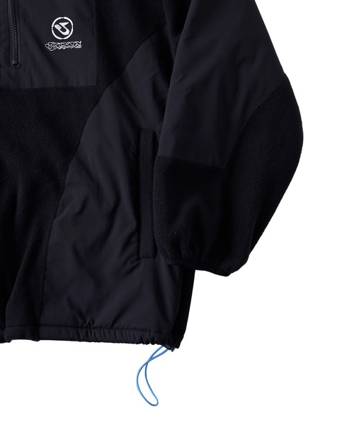 WHO'S WHO gallery（フーズフーギャラリー）の「【KOOKY'N/クーキー】BRONXフリース切替パーカー（マウンテンパーカー・メンズ・ブラック/チャコールグレー/ホワイト・FREE）」の22枚目の写真