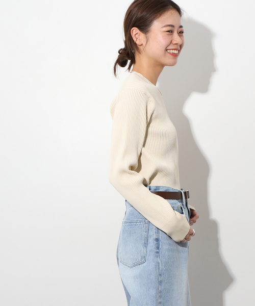 JOURNAL STANDARD relume(ジャーナルスタンダード レリューム)の「《追加》ウォッシャブルエステルヤーンリブプルオーバー(ニット/セーター・レディース・サックスブルー/アイボリー/レッド/ネイビー/ブラック・FREE)」の17枚目の写真