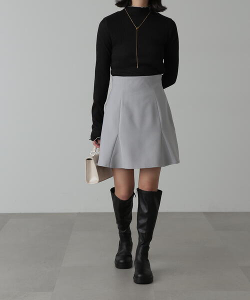 FREE'S MART（フリーズマート）の「◆シャーリング配色メローカットソー（Tシャツ/カットソー・レディース・ホワイト/グリーン/ブラック・FREE）」の7枚目の写真