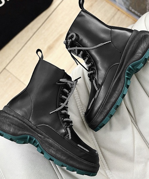 aimoha(アイモハ)の「aimoha men THICK SOLE BOOTS 厚底ブーツ(ブーツ・メンズ・その他1/ブラック・24.5cm/25.5cm/26.0cm/25.0cm/27.0cm/26.5cm)」の11枚目の写真
