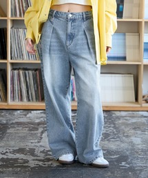 PBLIM | PBLIM/タックデニムパンツ(デニムパンツ)