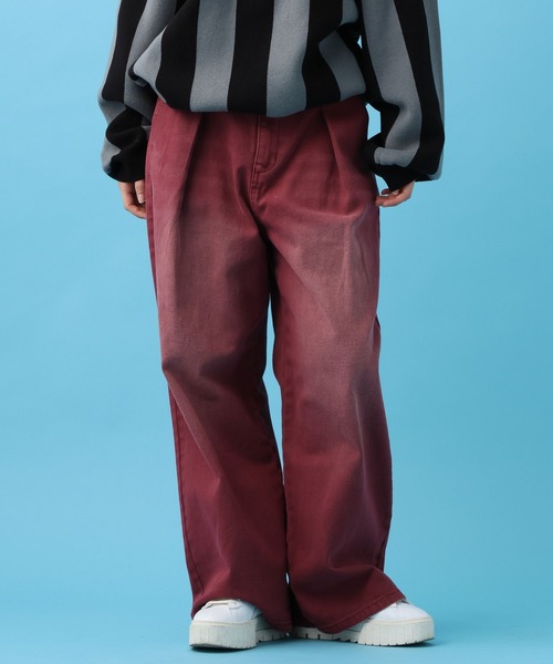 PBLIM(ページボーイリム)の「PBLIM/タックデニムパンツ(デニムパンツ・レディース・レッド/ブラック/ライトブルー・MEDIUM/LARGE)」の11枚目の写真