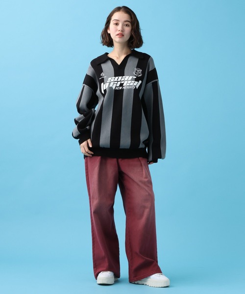 PBLIM(ページボーイリム)の「PBLIM/タックデニムパンツ(デニムパンツ・レディース・レッド/ブラック/ライトブルー・MEDIUM/LARGE)」の15枚目の写真