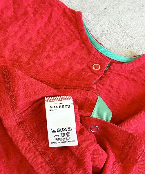 HOGAN RANCH WEAR（ホーガンランチウエア）の「ニットサッカーカーディガン（80～140cm）（カーディガン/ボレロ・キッズ・パープル/ライトグレー/レッド/ブルー・80/90/100/110/120/130/140）」の21枚目の写真