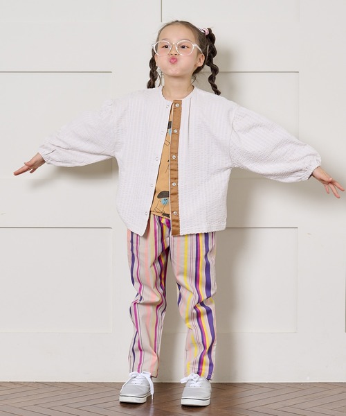 HOGAN RANCH WEAR（ホーガンランチウエア）の「ニットサッカーカーディガン（80～140cm）（カーディガン/ボレロ・キッズ・パープル/ライトグレー/レッド/ブルー・80/90/100/110/120/130/140）」の22枚目の写真