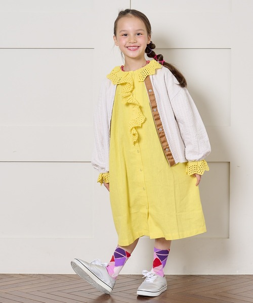 HOGAN RANCH WEAR（ホーガンランチウエア）の「ニットサッカーカーディガン（80～140cm）（カーディガン/ボレロ・キッズ・パープル/ライトグレー/レッド/ブルー・80/90/100/110/120/130/140）」の20枚目の写真