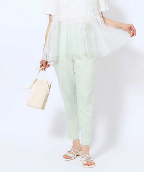 SHOO・LA・RUE（シューラルー）の「【洗える/SS-3L】すっきりキレイにかっこよく 大人のテーパードパンツ（その他パンツ・レディース・ブラック/ネイビー系2/グリーン系/グレー系1/ベージュ・01/02/03/04/05/10）」の15枚目の写真