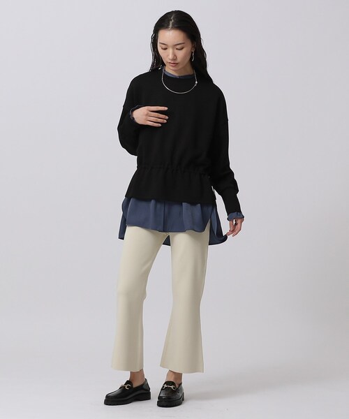 GALLEST（ギャレスト）の「スピンドルスウェットトップス（スウェット・レディース・ライトイエロー系/グレー/ブラック・34/38）」の7枚目の写真