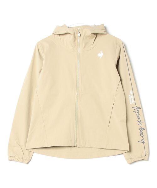 le coq sportif(ルコックスポルティフ)の「ルコックスポルティフ ストレッチクロス ジャケット(パーカー・レディース・ベージュ/ネイビー/コーラル/ホワイト・S/M/L/XL)」の3枚目の写真