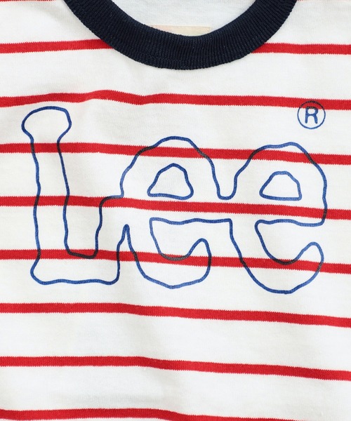Lee（リー）の「【80cm】ベビー Leeロゴ ボーダー ショートスリーブロンパース（ロンパース・キッズ・レッド/ネイビー・80）」の7枚目の写真