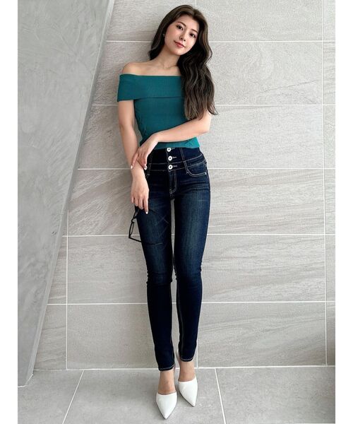 GYDA（ジェイダ）の「ポインテッドミュール（パンプス・レディース・オフホワイト/ブラック・LARGE/MEDIUM/SMALL）」の6枚目の写真