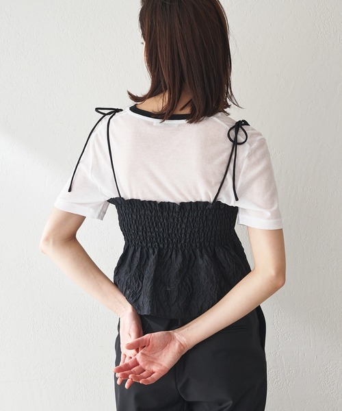 THE PAUSE】ジャガード2WAYビスチェ