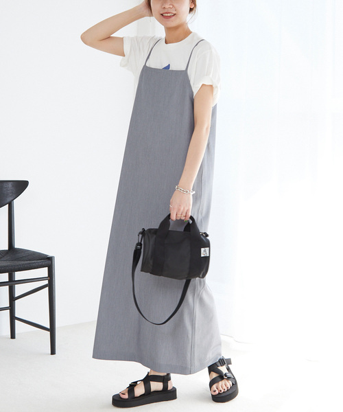 JOURNAL STANDARD relume(ジャーナルスタンダード レリューム)の「《追加》TRストレッチキャミソールワンピース(ワンピース・レディース・グレー/ブラック・FREE)」の9枚目の写真