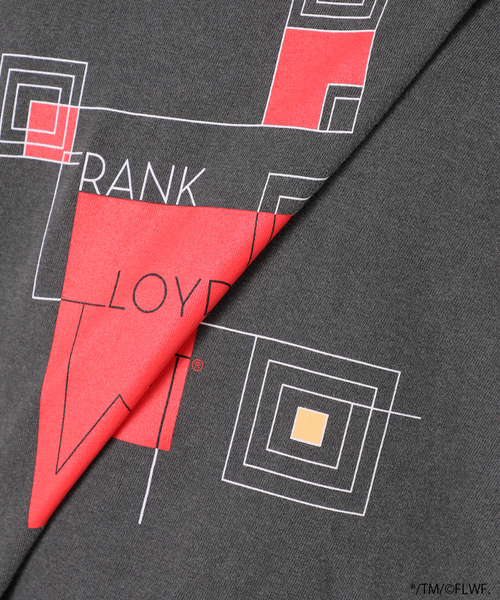 JOURNAL STANDARD relume（ジャーナルスタンダード　レリューム）の「【Frank Lloyd Wright / フランク・ロイド・ライト】 別注Tシャツ（Tシャツ/カットソー・メンズ・ブラック系その他/ブラック×ブラック/ブラック/ホワイト/ホワイト系その他/ブラックミックス・MEDIUM/LARGE）」の12枚目の写真