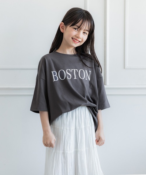 coca(coca)(コカ)の「【WEB限定セール】キッズ 親子お揃いビッグシルエットプリントTシャツ(Tシャツ/カットソー・キッズ・E/D/C/B/A/F・110/140/130/120)」の2枚目の写真