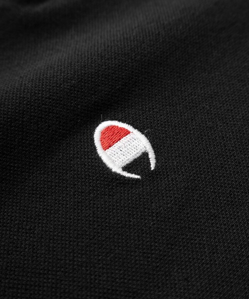 Champion（チャンピオン）の「【Champion/チャンピオン】ワンポイントロゴ刺繍＆ミニワッペンデザイン メンズベーシック ポロシャツ/ショートスリーブ/24SS（ポロシャツ・メンズ・ネイビー/ホワイト/ブラック/グレー・M/L/XL）」の9枚目の写真