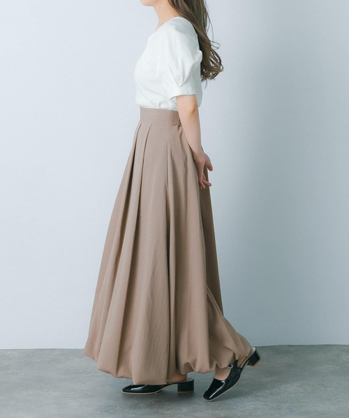 HEYUMM（ヘユム）の「タックボリュームスリーブカットソー（Tシャツ/カットソー・レディース・ブラック系その他/ミント/アイボリー・ONE）」の20枚目の写真