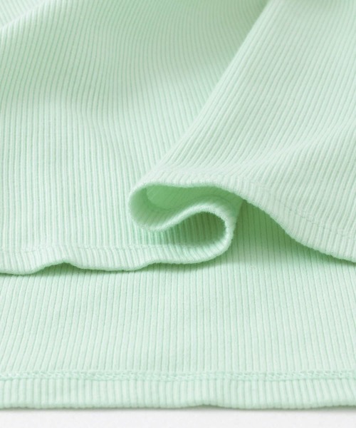 HEYUMM（ヘユム）の「タックボリュームスリーブカットソー（Tシャツ/カットソー・レディース・ブラック系その他/ミント/アイボリー・ONE）」の14枚目の写真