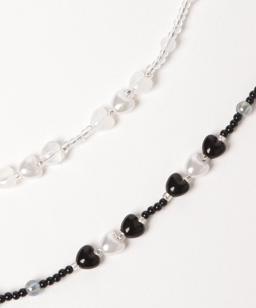 LOWRYS FARM(ローリーズファーム)の「ビーズハートネックレス 111648(ネックレス・レディース・その他/ブラック・FREE)」の8枚目の写真