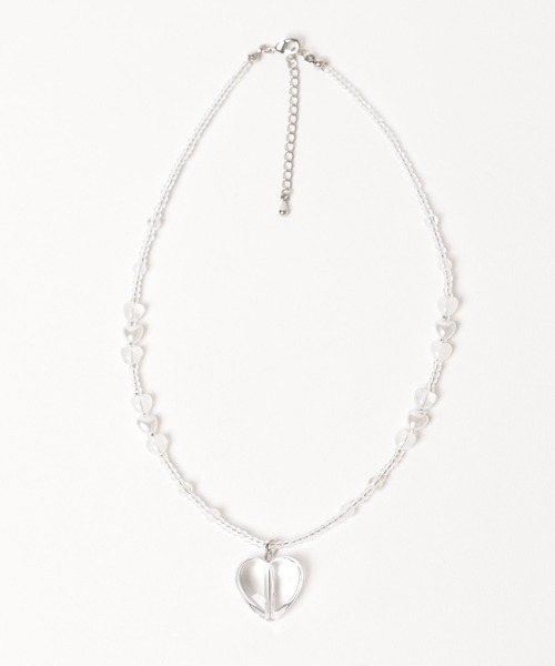 LOWRYS FARM(ローリーズファーム)の「ビーズハートネックレス 111648(ネックレス・レディース・その他/ブラック・FREE)」の3枚目の写真