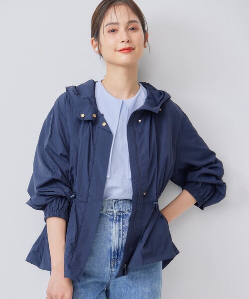 組曲(クミキョク)の「【撥水・WEB限定】ギャザーフード パッカブルブルゾン(ブルゾン・レディース・ネイビー系/アイボリー系/ベージュ系・S2)」の19枚目の写真