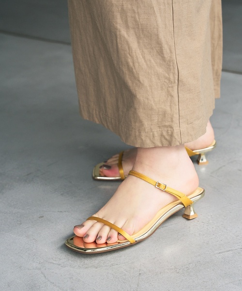 LE TALON(ルタロン)の「3.5cmWストラップサンダル(サンダル・レディース・イエロー/シルバー/ブルー/ブラック×ブラック・SMALL/MEDIUM/LARGE/X-LARGE/X-SMALL)」の9枚目の写真