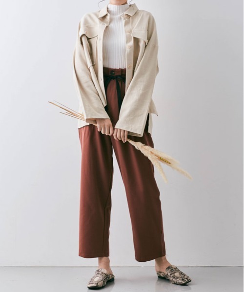 kirakiraShop(キラキラショップ)の「ハイネック ノースリーブ プリーツ ニット トップス(ニット/セーター・レディース・ホワイト/ブラック/ベージュ/グレー/レッド/モカ/アイボリー・FREE)」の19枚目の写真