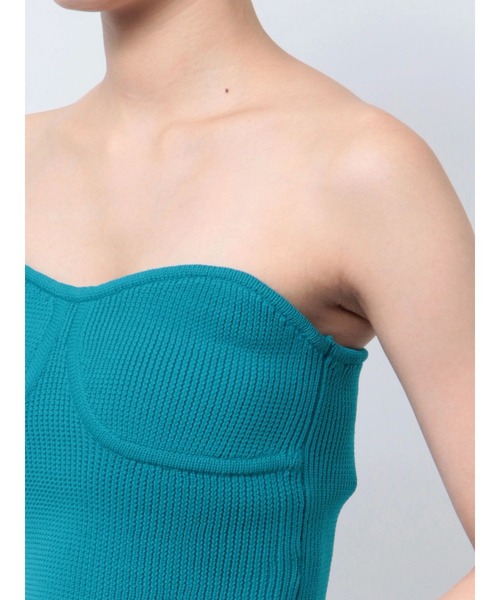 EVRIS（エヴリス）の「【ZOZO限定】ニットビスチェ（チューブトップ・レディース・ブラック/グレー/ピンク/ブルー・FREE）」の7枚目の写真