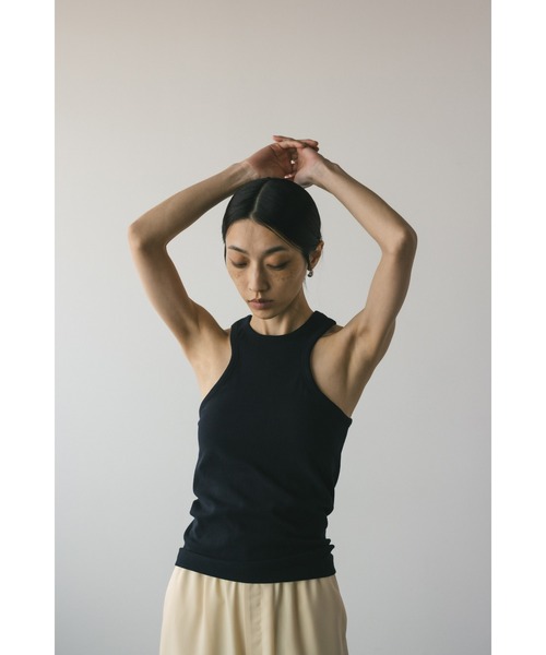 STYLEMIXER（スタイルミキサー）の「カップ付きカーブアメスリタンク（タンクトップ・レディース・ライトイエロー/ブラック/ホワイト・SMALL/MEDIUM）」の15枚目の写真