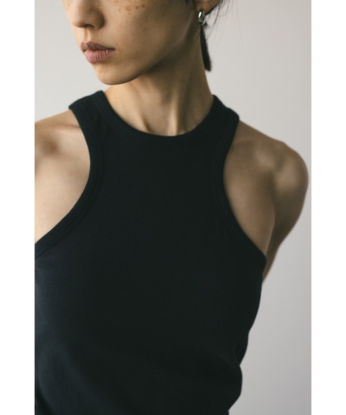 STYLEMIXER（スタイルミキサー）の「カップ付きカーブアメスリタンク（タンクトップ・レディース・ライトイエロー/ブラック/ホワイト・SMALL/MEDIUM）」の17枚目の写真