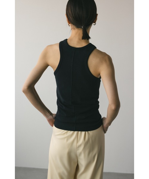 STYLEMIXER（スタイルミキサー）の「カップ付きカーブアメスリタンク（タンクトップ・レディース・ライトイエロー/ブラック/ホワイト・SMALL/MEDIUM）」の18枚目の写真