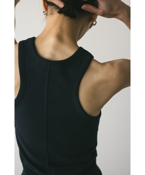 STYLEMIXER（スタイルミキサー）の「カップ付きカーブアメスリタンク（タンクトップ・レディース・ライトイエロー/ブラック/ホワイト・SMALL/MEDIUM）」の20枚目の写真