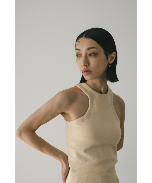 STYLEMIXER（スタイルミキサー）の「カップ付きカーブアメスリタンク（タンクトップ・レディース・ライトイエロー/ブラック/ホワイト・SMALL/MEDIUM）」の22枚目の写真