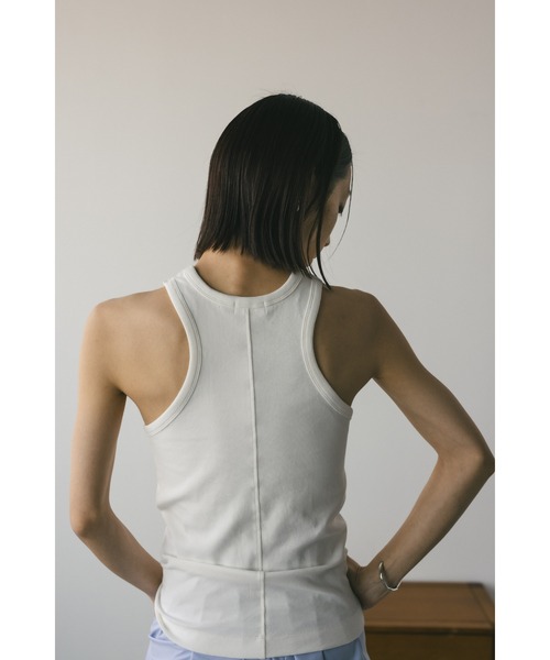 STYLEMIXER（スタイルミキサー）の「カップ付きカーブアメスリタンク（タンクトップ・レディース・ライトイエロー/ブラック/ホワイト・SMALL/MEDIUM）」の11枚目の写真