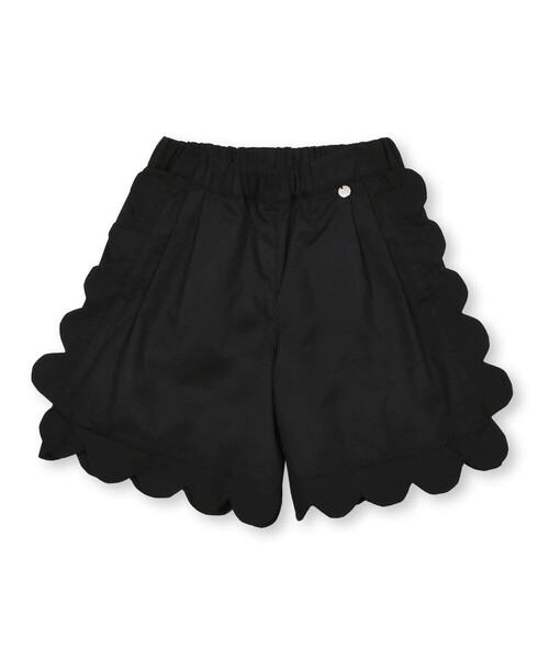 【セール】スカラップキュロットパンツ(95~150cm)（その他パンツ）｜BeBe Petits Pois Vert（ベベプチポワヴェール）