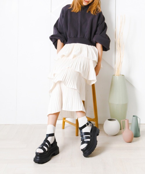 attagirl(アタガール)の「厚底グルカサンダル(サンダル・レディース・ベージュ/ブラック/ホワイト・S/M/L/LL)」の17枚目の写真
