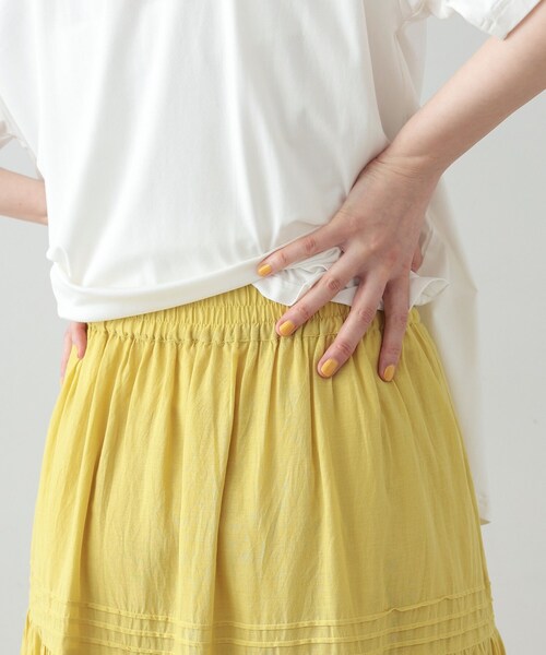 GALLEST（ギャレスト）の「◆ティアードレーススカート（スカート・レディース・ワインレッド/イエロー/ダークブラウン・34/38）」の8枚目の写真