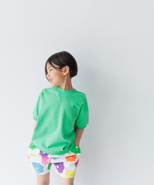 LOWRYS FARM(ローリーズファーム)の「フロッキープリントTシャツSS 118836(Tシャツ/カットソー・キッズ・ブラック/パープル/グリーン・110cm/120cm/130cm/140cm/150cm)」の7枚目の写真