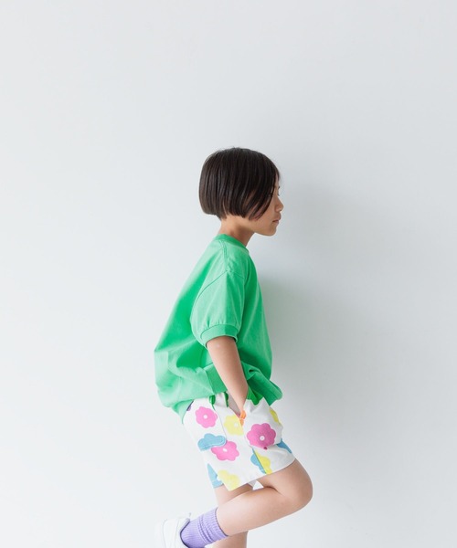 LOWRYS FARM(ローリーズファーム)の「フロッキープリントTシャツSS 118836(Tシャツ/カットソー・キッズ・ブラック/パープル/グリーン・110cm/120cm/130cm/140cm/150cm)」の8枚目の写真