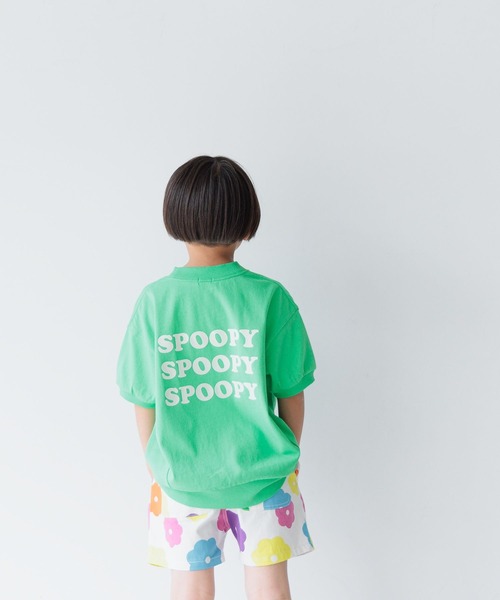 LOWRYS FARM(ローリーズファーム)の「フロッキープリントTシャツSS 118836(Tシャツ/カットソー・キッズ・ブラック/パープル/グリーン・110cm/120cm/130cm/140cm/150cm)」の9枚目の写真