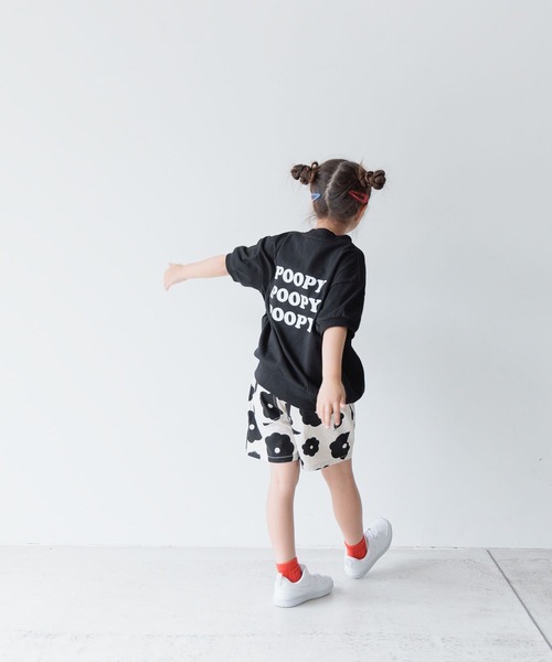 LOWRYS FARM(ローリーズファーム)の「フロッキープリントTシャツSS 118836(Tシャツ/カットソー・キッズ・ブラック/パープル/グリーン・110cm/120cm/130cm/140cm/150cm)」の12枚目の写真