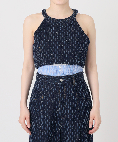 SLOBE citron.（スローブシトロン）の「SLOBE citron.Funny DENIMブラウス（シャツ/ブラウス・レディース・ブルー系その他/ホワイト・FREE）」の2枚目の写真