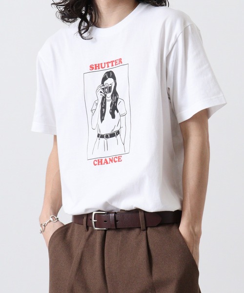 RGY(アールジーワイ)の「RGY SHUTTER CHANCE デザインプリントTシャツ 半袖(Tシャツ/カットソー・メンズ・ホワイト/オートミール・L/M)」の3枚目の写真