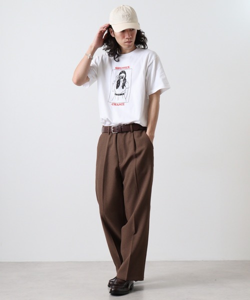 RGY(アールジーワイ)の「RGY SHUTTER CHANCE デザインプリントTシャツ 半袖(Tシャツ/カットソー・メンズ・ホワイト/オートミール・L/M)」の6枚目の写真