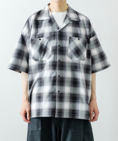 improves（インプローブス）の「半袖 オンブレ チェックシャツ（シャツ/ブラウス・メンズ・ネイビー/ブラウン/ブラック・LARGE/X-LARGE/MEDIUM）」の16枚目の写真