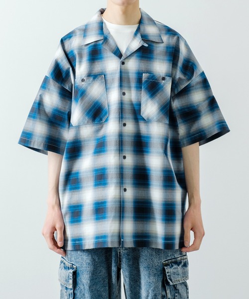 improves（インプローブス）の「半袖 オンブレ チェックシャツ（シャツ/ブラウス・メンズ・ネイビー/ブラウン/ブラック・LARGE/X-LARGE/MEDIUM）」の13枚目の写真
