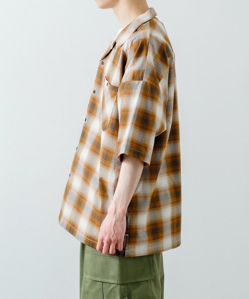 improves（インプローブス）の「半袖 オンブレ チェックシャツ（シャツ/ブラウス・メンズ・ネイビー/ブラウン/ブラック・LARGE/X-LARGE/MEDIUM）」の9枚目の写真