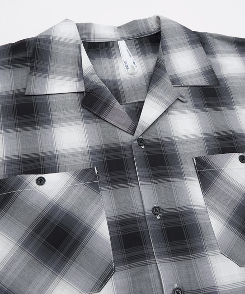 improves（インプローブス）の「半袖 オンブレ チェックシャツ（シャツ/ブラウス・メンズ・ネイビー/ブラウン/ブラック・LARGE/X-LARGE/MEDIUM）」の7枚目の写真